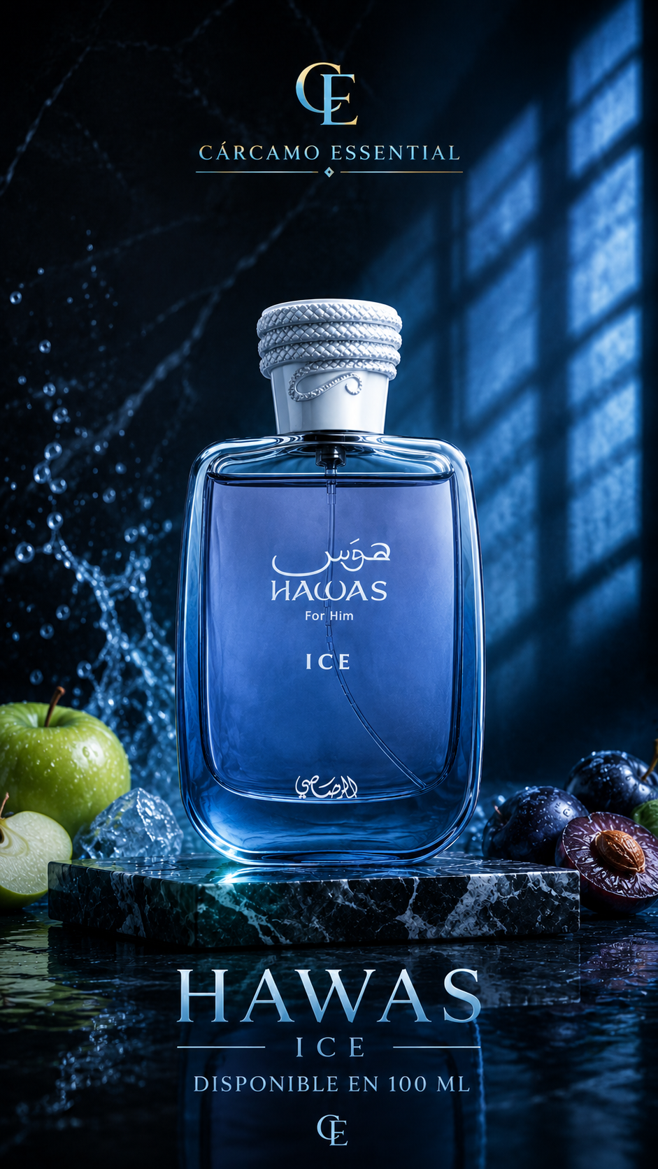 HAWAS ICE – RASASI | 100 ML – CÁRCAMO ESSENTIAL