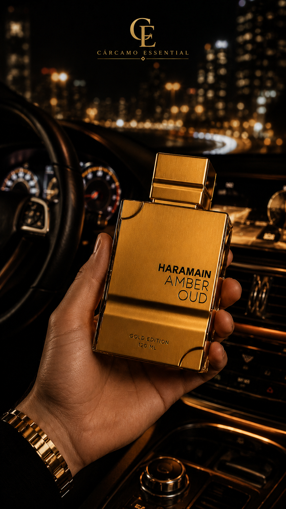 AMBER OUD GOLD EDITION – AL HARAMAIN | 120 ML – CÁRCAMO ESSENTIAL