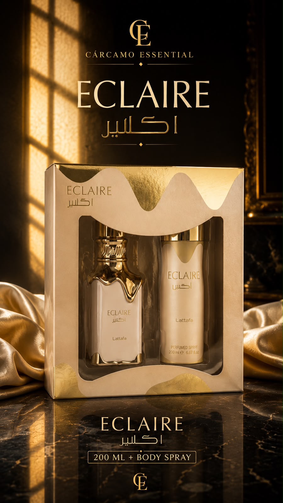 SET ECLAIRE BODY SPARY 200 ML – CÁRCAMO ESSENTIAL