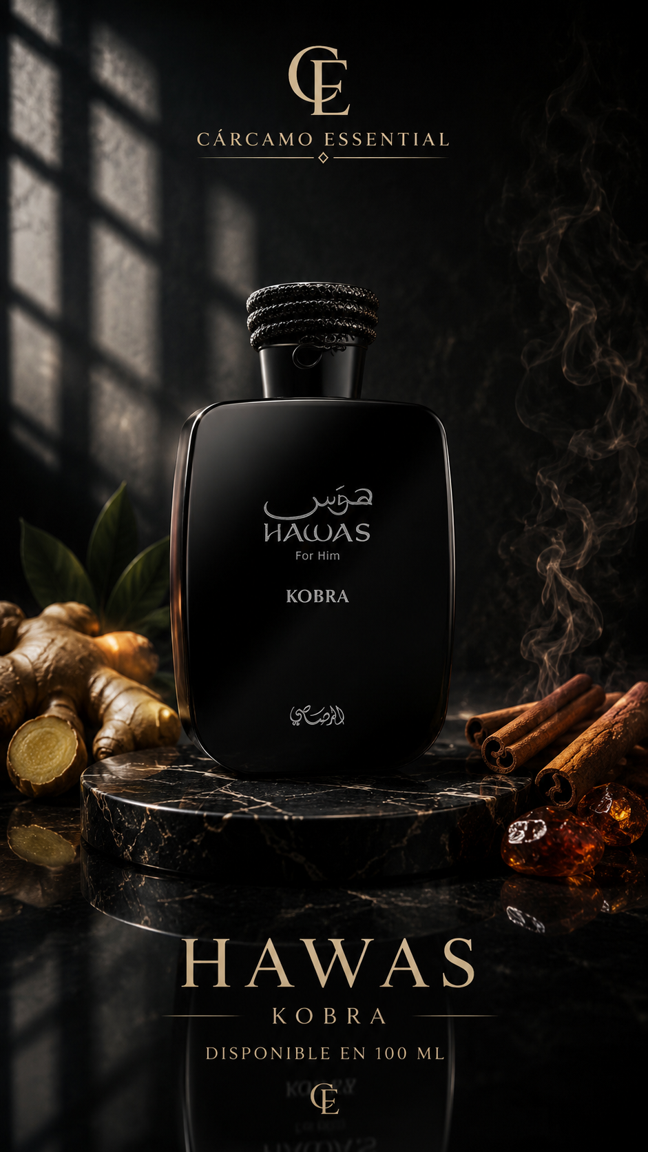 HAWAS KOBRA – RASASI | 100 ML – CÁRCAMO ESSENTIAL